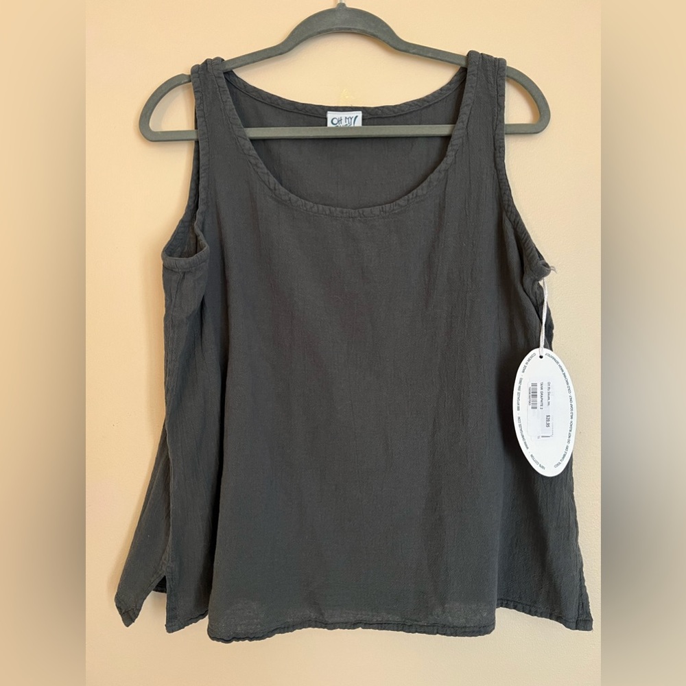 Oh My Gauze - Gray Tank Top Size 2